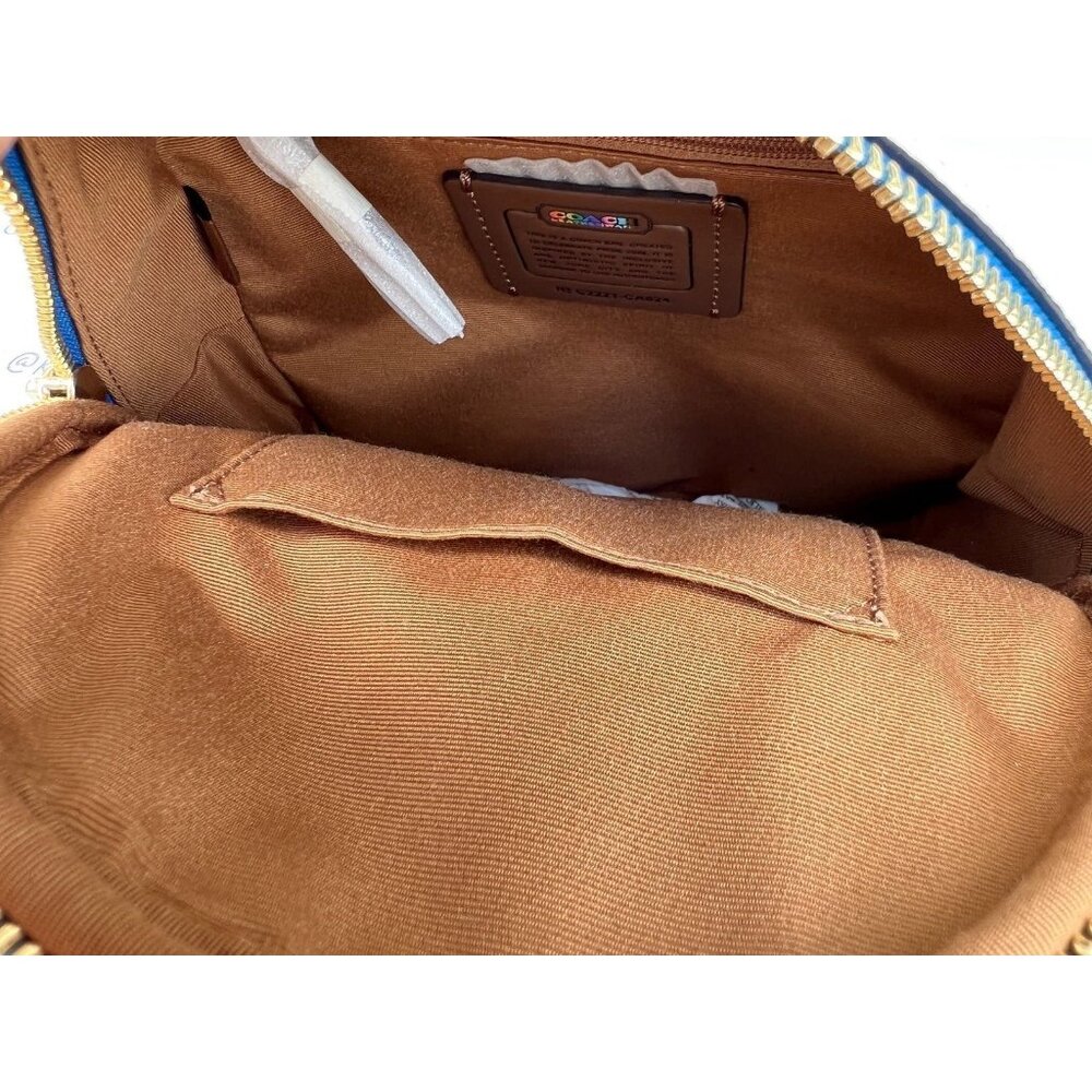 Coach Backpack Mini Court With Rainbow Coach - Picture 8 of 10